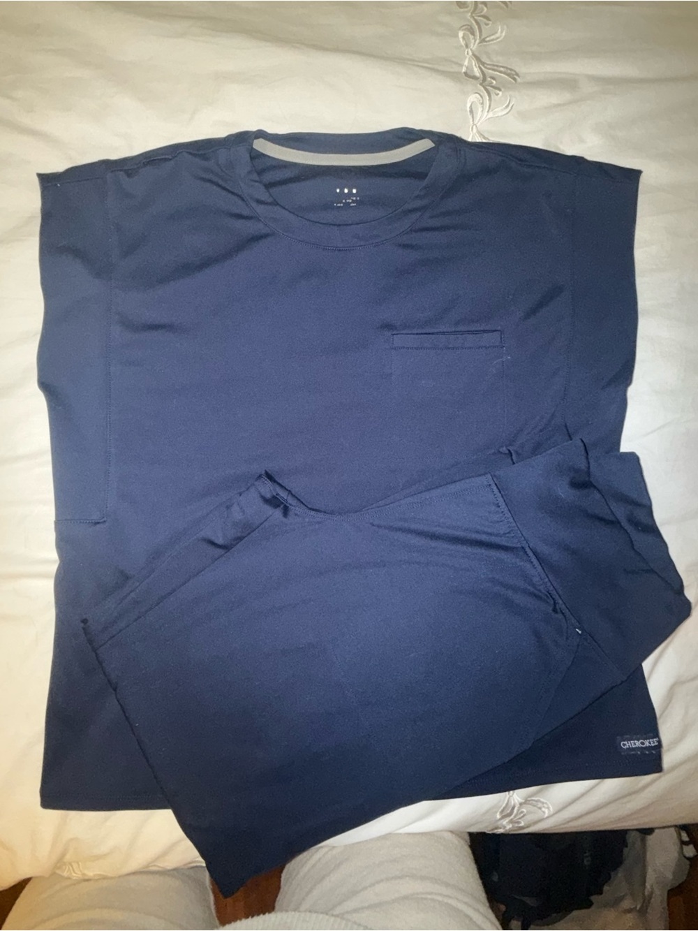 Cherokee Achieve Navy Blue Women's Scrub Set